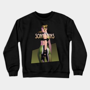 Sonya Blade Mortal Kombat v2 Crewneck Sweatshirt